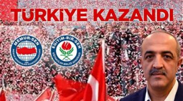 Başkan Şaban Ceylan, ‘Türkiye Kazandı’
