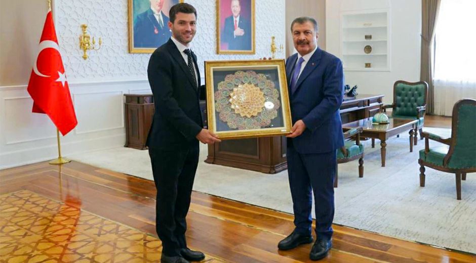 Erbaa Belediye Başkanı Ertuğrul Karagöl’den Bakan Koca’ya ziyaret