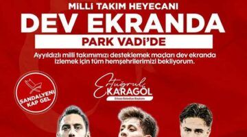 Erbaa Belediyesi, Çekya maçı için dev ekranıyla hazır