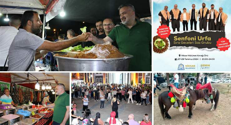 Niksar’da “Yöresel Lezzetler Şenliği” gece gündüz devam ediyor