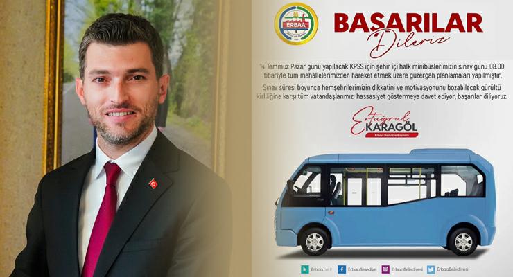 Erbaa Belediyesi, “KPSS’ye girecek tüm adaylarımıza başarılar”