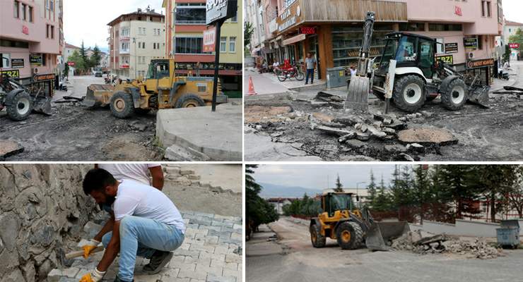 Niksar’da alt-üstyapı çalışmaları devam ediyor