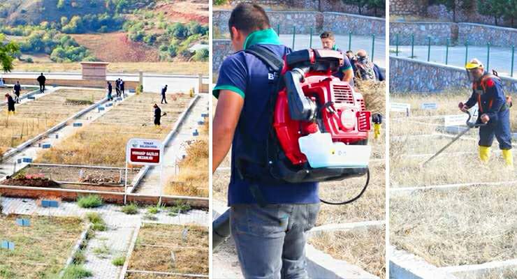 Tokat’ta tüm mezarlıklar baştan sona temizleniyor