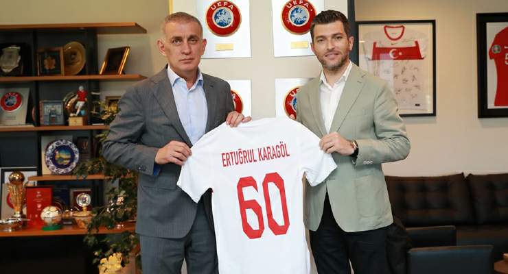 Başkan Karagöl, TFF Başkanı Hacıosmanoğlu’nu ziyaret etti