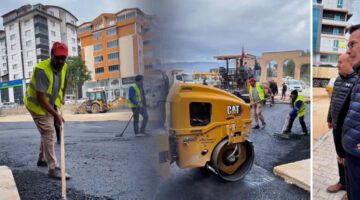 Revizyon başlatılan Tokat Otogar’ı asfaltlanıyor