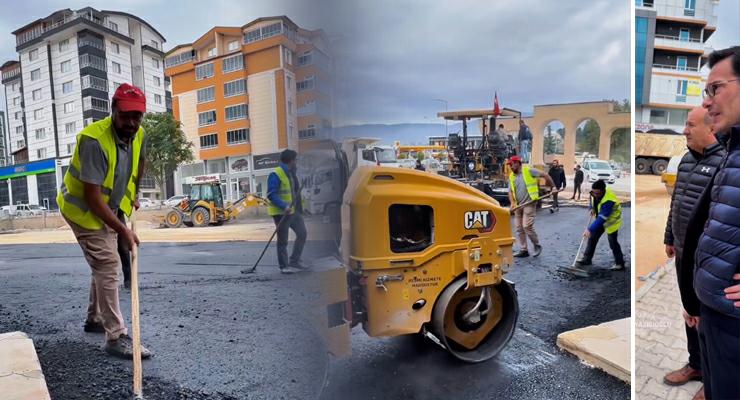 Revizyon başlatılan Tokat Otogar’ı asfaltlanıyor