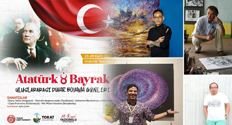 “Tokat Belediyesi’nden, “Atatürk & Bayrak Uluslararası Duvar Boyama Günleri”