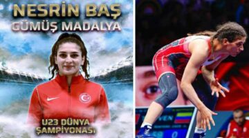 Milli sporcu Nesrin Baş’tan gümüş madalya