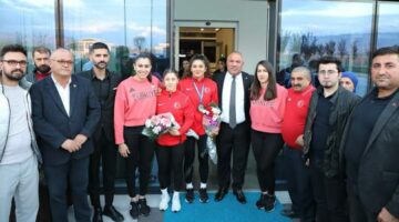 Turhal Belediyesi, Milli sporcularımız Nesrin Baş ve Sıla Aykut’u karşıladı
