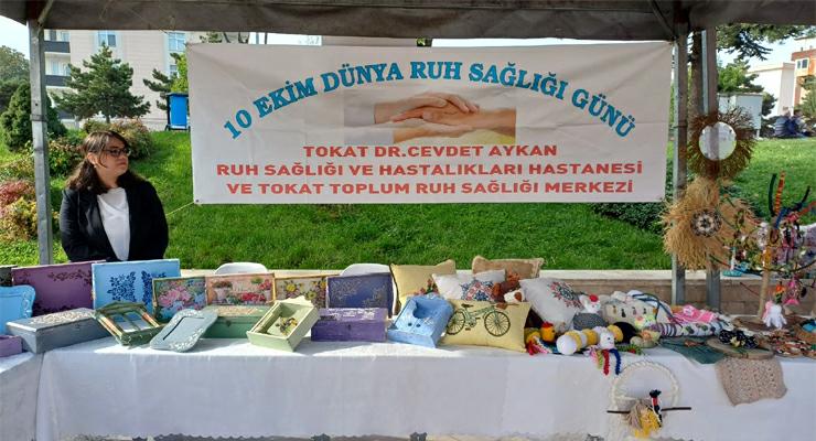 Tokat’ta “Dünya Ruh Sağlığı Günü”nde anlamlı sergi