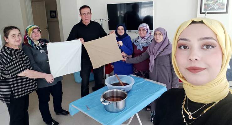 Hasta ve refakatçileri için Kök Boyama Etkinlikleri yapıldı