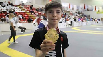 Tokatlı genç taekwondocu Rüzgar Dişkaya, Balkan şampiyonu oldu