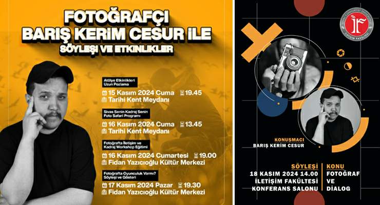 Barış Kerim Cesur ile Sivas’ta “Fotoğraf Günleri” başlıyor
