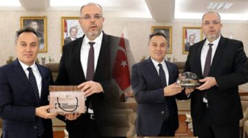 Tokatlı Rektör Prof. Dr. Erhan Afyoncu’dan Rektör Prof. Dr. Yılmaz’a ziyaret
