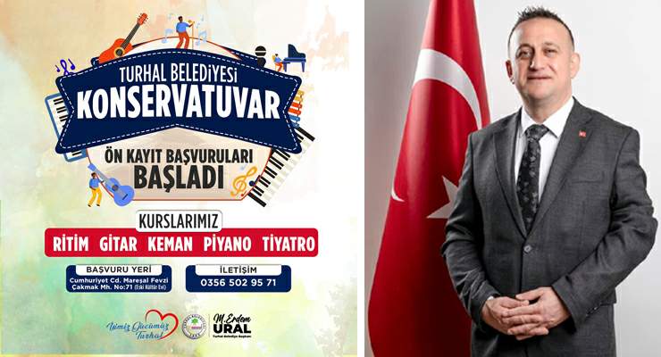 “Turhal Belediyesi Konservatuvarı” Ön kayıtlara başladı!