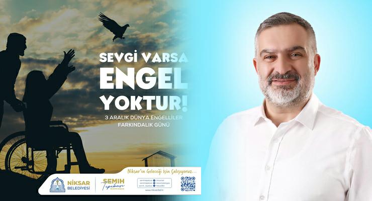 Başkan Semih Tepebaşı’nın, 3 Aralık Dünya Engelliler Günü mesajı