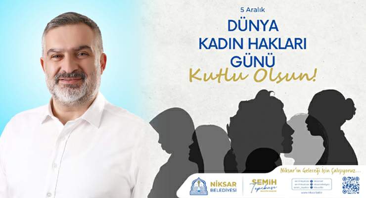 Başkan Semih Tepebaşı’nın “5 Aralık Dünya Kadın Hakları” günü mesajı