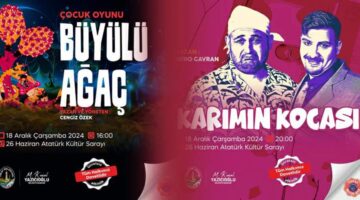 Tokat Belediyesi’nden 18 Aralık Çarşamba günü 2 tiyatro etkinliği