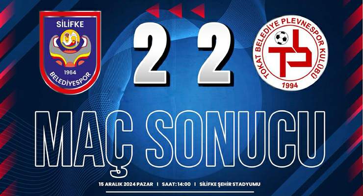 Silifke Belediyespor: 2-2 Tokat Belediye Plevnespor