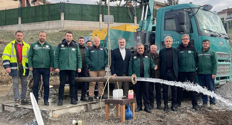 Niksar’da yeni bulunan su, 25 litre saniye debili çıktı