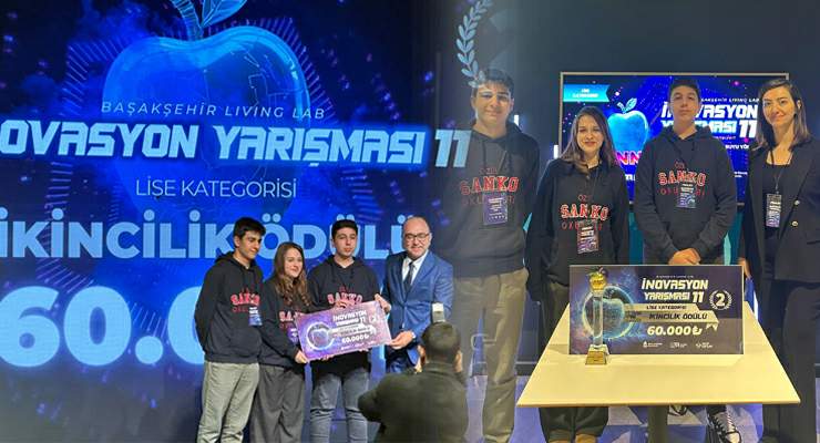 SANKO Okulları öğrencileri, “İnovasyon Yarışması”nda Türkiye ikincisi oldu