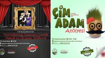 Tokat Belediyesi’nden “Masal ve Drama & Çim Adam” Atölyesi