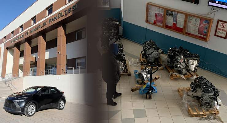 Toyota’dan, TOGÜ’ye araç, motor ve vites kutusu desteği