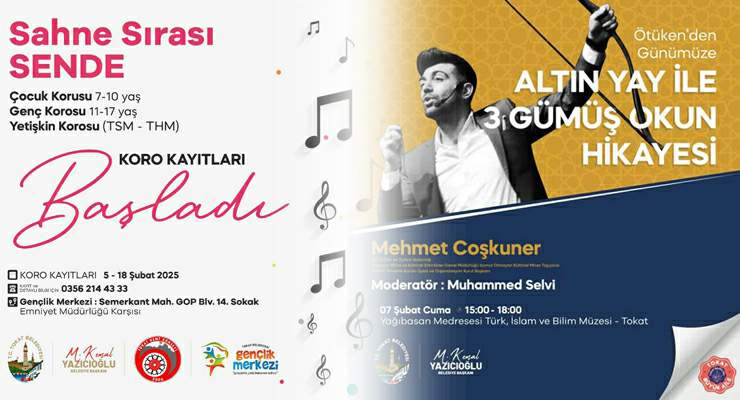 Tokat Belediyesi’nden iki etkinlik daha