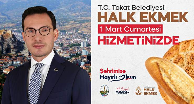 Tokat Belediyesi’nden “Halk Ekmek” hizmeti hayata geçiriliyor