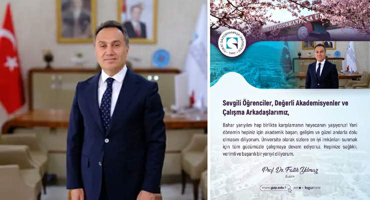 TOGÜ Rektörü Fatih Yılmaz, “Bahar Yarıyılı Başlıyor!”