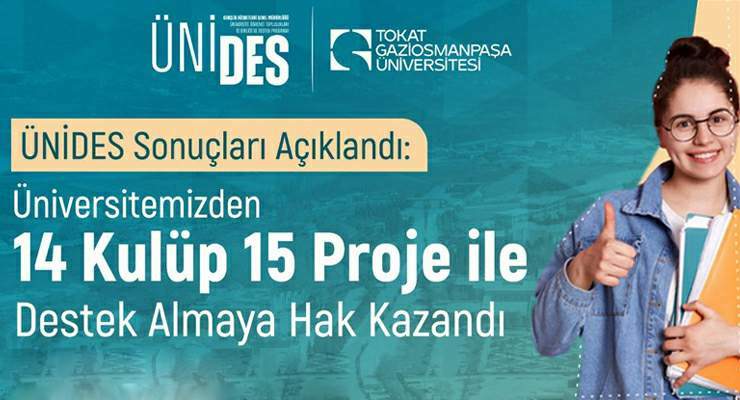 TOGÜ, ÜNİDES’den 15 proje ile destek almaya hak kazandı