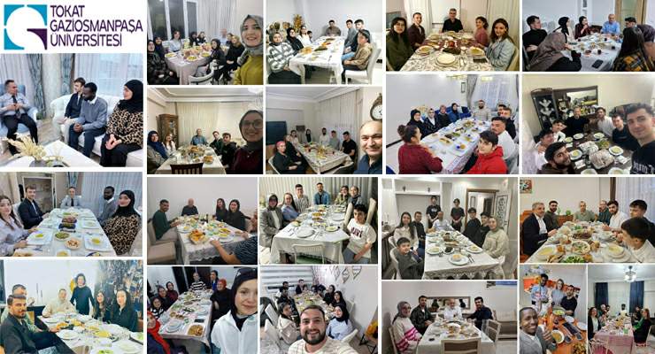 Rektör ve Üniversite senato üyeleri öğrencilerini iftar için evlerinde misafir etti