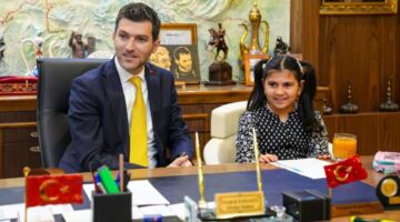 Minik Elif Naz’dan Erbaa Belediyesi’ne ziyaret