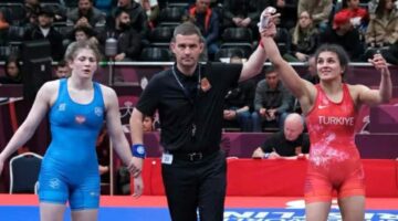 Milli güreşçi Tokatlı Nesrin Baş’tan Avrupa’da gümüş madalya