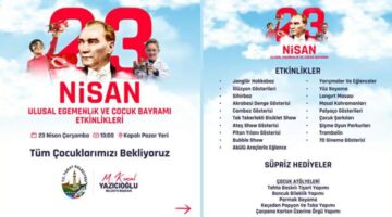 Haydi çocuklar! 23 Nisan Ulusal Egemenlik ve Çocuk Bayramı’na