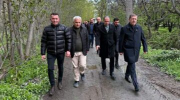 Vekil Arslan ve Başkan Dizer, çiftçilerin sorunlarını yerinde inceledi