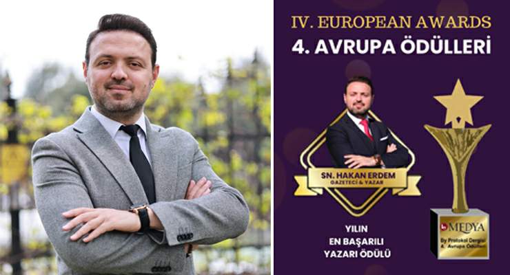 Yazar Hakan Erdem’e “Yılın En İyi Yazarı” ödülü