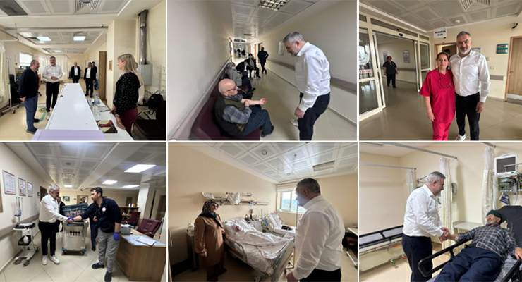 Başkan Tepebaşı’ndan, Niksar Devlet Hastanesi’ne bayram ziyareti