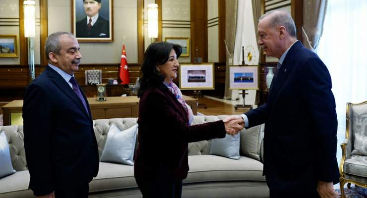 Cumhurbaşkanı Erdoğan, DEM Parti heyetini kabul etti