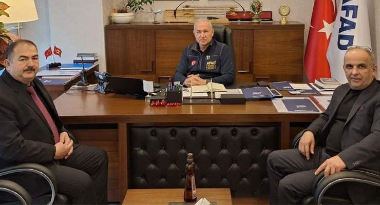 Tokatlı gazeteciler, AFAD Genel Müdürü Dr. Sadi Ergin’i ziyaret etti