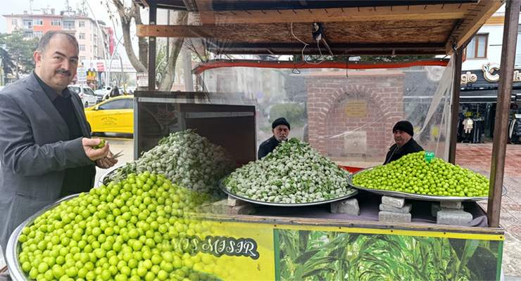 Erik, çağla ve badem tezgahlarda, Baharın ilk lezzetleri Tokat’ta