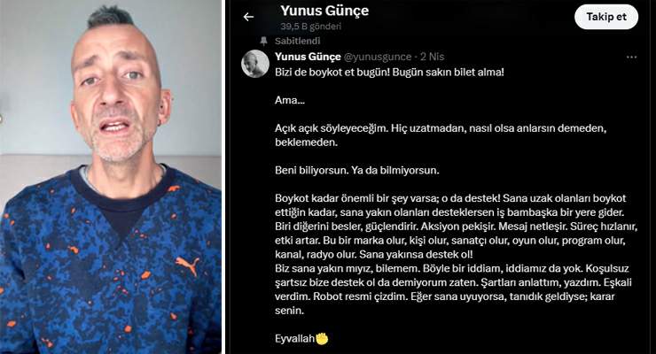Tokat’ta Yunus Günçe’nin tiyatro gösterisi iptal edildi, “Boykot” gerekçe gösterildi
