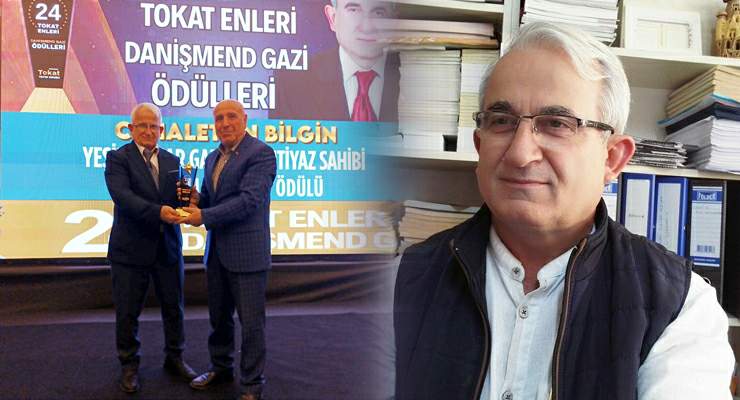 “Yılın En Başarılı Gazetecisi” ödülü Cemalettin Bilgin’e verildi