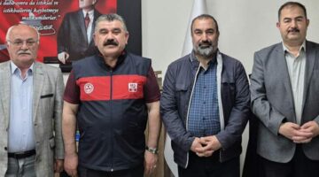 Gökdere Havzası Dernek Başkanı ve Medya Temsilcileri 112 Çağrı Merkezi Müdürü’nü ziyaret etti
