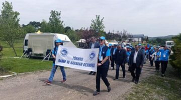 Çamiçi Yaylası Niksar Kamping’de “5. Anadolu Kamp Karavan Rallisi” start verdi
