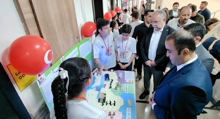 Zile Fevzi Çakmak Ortaokulu’nda “Bilim, Sanat ve Kültür” bir arada