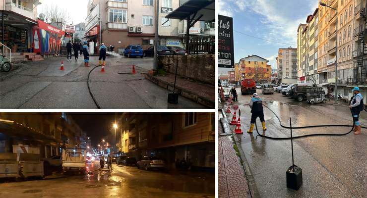 Tokat’ta fırtına ve sağanak yağışa karşı hızlı müdahale