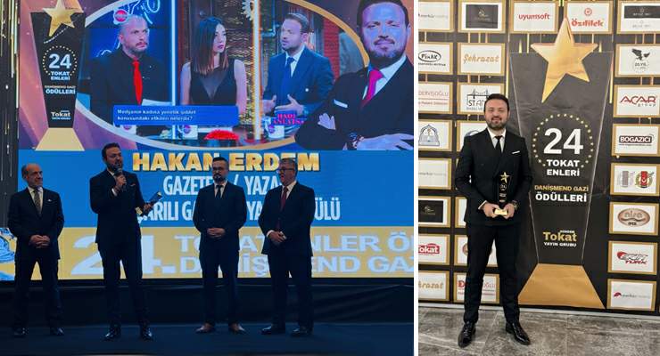 Hakan Erdem’e “Yılın En Başarılı Gazeteci-Yazarı” ödülü