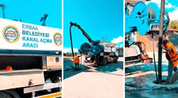 Erbaa Belediyesi altyapı hatlarında temizlik çalışmalarına başladı