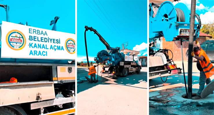 Erbaa Belediyesi altyapı hatlarında temizlik çalışmalarına başladı